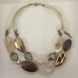 Anthropologie double strand stone necklace